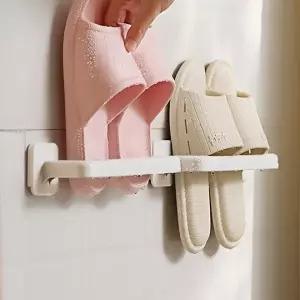 ( )무타공 실내화 거치대 화장실 현관 슬리퍼 걸이 정리대 욕실화 건조