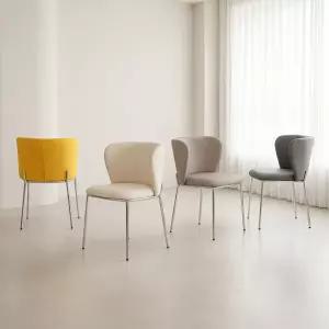 크로바 체어 안락 쿠션 카페 인테리어 주방 식탁 거실 커피숍 매장 업소 간이 등받이 의자