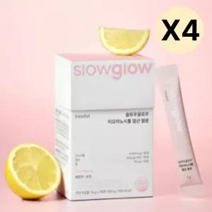 슬로우글로우 미오이노시톨 엽산 철분 레몬맛 30포 X4 BNS