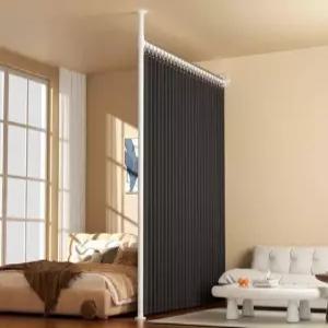 침대 가림막 커튼 원룸 기숙사 암막 패브릭 가리개 침실 수면커튼