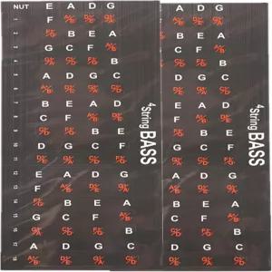 2장 기타 프렛보드 스티커 4줄 베이스 프렛 데칼 스케일 핑거보드 노트 라벨 또는 학습 코드와