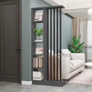 간살 파티션 스크린 그레이/블랙 칸막이 80cm 가벽 입구 거실 현관 폭