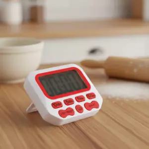 홈아트 타이머 레드 디지털 스톱워치 베이킹 조리 요리 공부 알람시계 주방 시간측정 업소용