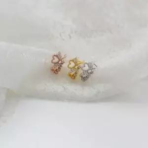 하트디자인 안뚫는귀걸이 페이크피어싱 여성용 트렌디 WFJFMH1