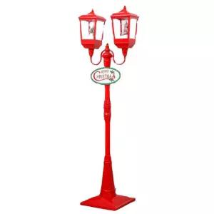 2m 크리스마스 가로등 눈 인테리어 내리는 스노우볼 장식 산타 조명 스탠드