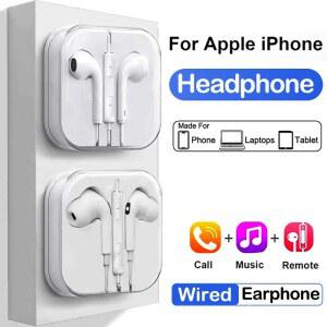 애플 라이트닝 아이폰 15 16 14 13 12 11 프로 맥스 미니 X XS XR 7 8 6 플러스 SE용 오리지널 유선 이어폰 헤드폰 액세서리