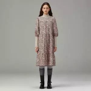 [롯데백화점]써스데이 아일랜드 플라워 미디 코듀로이 원피스 T258MOP238W