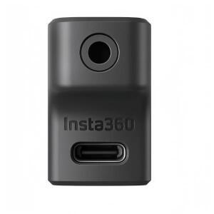 Insta360 Ace Pro 2 / Ace용 마이크 및 충전 어댑터 |   오디오 녹음 및 전원 공급용 듀얼 포트 3.5mm + US