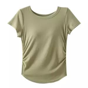 1+1 브라캡 티셔츠 요가 노브라 반팔티 올인원 반팔