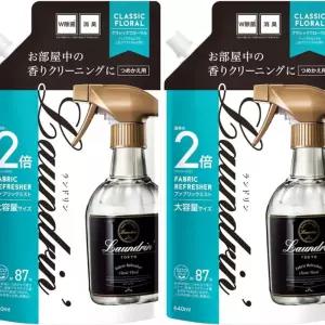 란도린 패브릭 섬유탈취제 클래식 640ml 리필 2개세트 미스트 플로랄 대용량