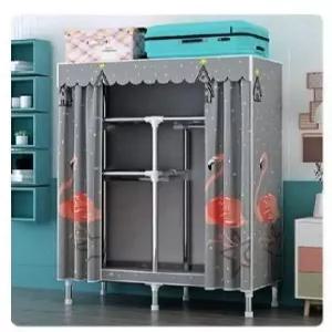 원룸 옷장 조립식 수납장 이불장 옷걸이 접이식 행거