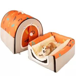 대형견집 겨울 방한 쿠션 하우스 난방 숨숨집 대형견 실내 중형견 보온 텐트