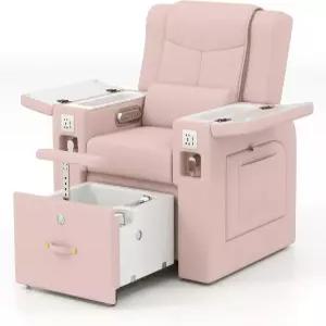 아티스트 핸드 페디큐어 스파 의자 마사지 스마트 발 욕조 손 씻기 매니큐어용 살롱 목욕핑크