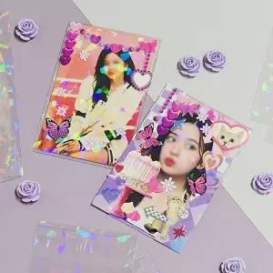 고품질 3인치 포카 비닐 자개 포장 포장 포토카드 WFIPGU4