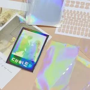 고품질 3인치 포카 비닐 네온 포장 포장 포토카드 WFIPGU3