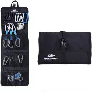 몰리텍 암벽 등반 장비 보관 가방 접이식 방수 롤업 D링 클라이밍 퀵드로우 걸이 도구 기어 카라비너