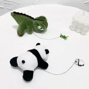 체인브로치 푸바오 가방꾸미기 동물브로치