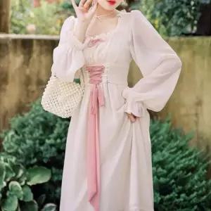허리스트랩 피치핑크 레트로의상 개화기의상대여 복고풍의상 경성의복대여 복고의상