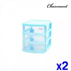 WL 데스크 서랍장 3단 x2개 수납보관함 소품보관함 서랍식수납장 수납보관함 소품보관함