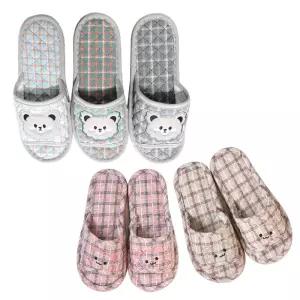 1+1 커플 실내화 3중쿠션 퀼트슬리퍼 층간소음방지