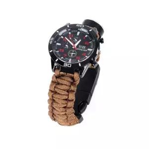 등산시계 야외 캠핑 다기능 밀리터리 시계 베이지 레저시계 등산시계 편한시계