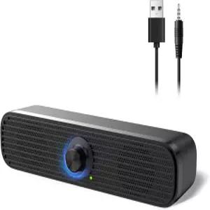 데스크톱 노트북 태블릿용 1Mii 컴퓨터 스피커 USB 전원 PC 휴대폰 패드 MP3용 볼륨 조절이 가능한 소형