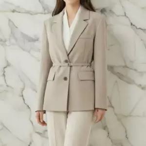 [하프클럽/]여성 모던 벨트 허리끈 루즈핏 시즌간 자켓