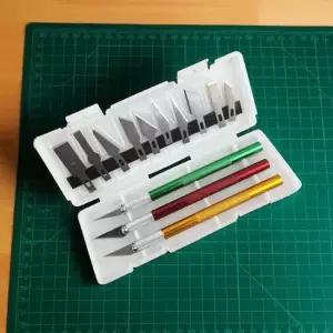 WL 페이퍼 아트 나이프 공예 칼 작업 커터 조각칼 세트 13pcs 공예칼 공예용칼 공예조각칼
