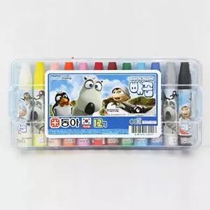고품질 동아크레파스 12색 남 디자인랜덤 남아크레파스 빼꼼크레파스 동아크레파스 국산크레파스 WFIQ99U