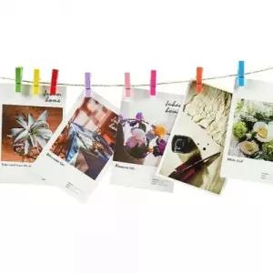 노끈 벽 폴라로이드 사진걸이 꾸미기 사진집게 세트 WFJIFUZ