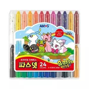 고품질 파스넷 크레파스 24색 부드러운크레용 파스넷크레용 WFIQAG6