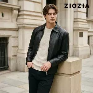 [지오지아] 비건 레더 자켓 (AAE2JJ1102)