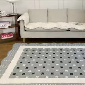 한스갤러리 순면 카페트 패턴 팰리스 그레이 200X230 BNS