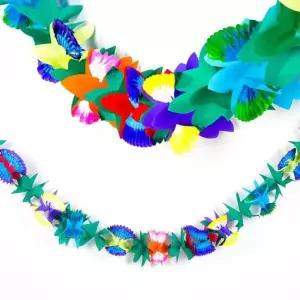 파티 데코 배너 가랜드 하와이 플라워 장식 생일 소품