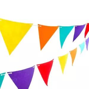 배너 파티펠트삼각가랜드(비비드)생일파티 가랜드