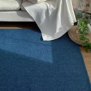 한스갤러리 카페트 꼬모 자가드 헤링본 블루 150X200 BNS