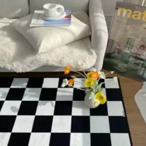 한스갤러리 카페트 마이크로 체커보드 블랙 150X200 BNS