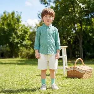 [블루독] 고방 체크 셔츠_GN