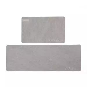 빠른건조 485LBN37 소프트 규조토 발매트 2종세트 키친 그레이