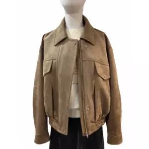 [롯데백화점]올리브데올리브 스웨이드 블루종 집업 점퍼 OL6SJ259