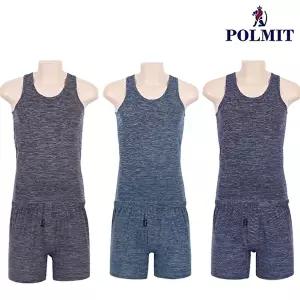 [폴밋]폴밋 PMT-801외 국산 텐셀 남성 트렁크 팬티 런닝세트 총 6매입