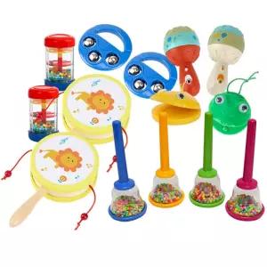 돌봄센터 유아 감성발달 딸랑이 리듬악기 14P 세트 백일선물 구슬소리 쉐이커