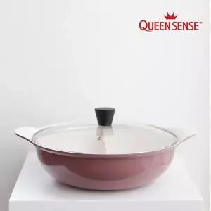 [퀸센스] 인덕션 반반냄비 28cm 바이올렛