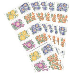 2022 마운틴 플로라 와일드 플라워 가든 포에버 퍼스트 클래스 우표 - 정원, 꽃, 자연, 발렌타인 데이, 결혼식, 축하, 기념일, 사랑, 파티 (스탬프 100장 (20권 5권))