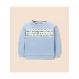 빈폴 키즈 페어아일 그래픽 스웨트 셔츠 스카이 블루 (BI5X41U10Q)