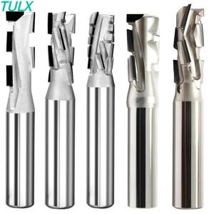 TULX 다이아몬드 나선형 밀링 커터 PCD 옥수수 엔드 밀 조각 슬롯 도구, 규산염 보드 물림 방지 MDF 단단