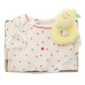 [갤러리아] 하리7부슬림우주복 딸랑이SET CREAM 07T357501/07T083403