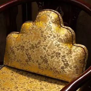 전통 보료 쿠션 시트 인테리어 매트 방석 금색 사극