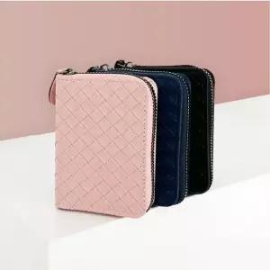 (청결공감) 격자 지퍼 반지갑 KVm7+9Myn