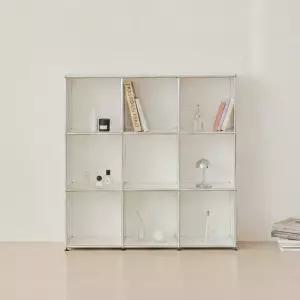 포스트모던 발렌 3X3 미드센츄리 파티션 책장 1200 3단 C3